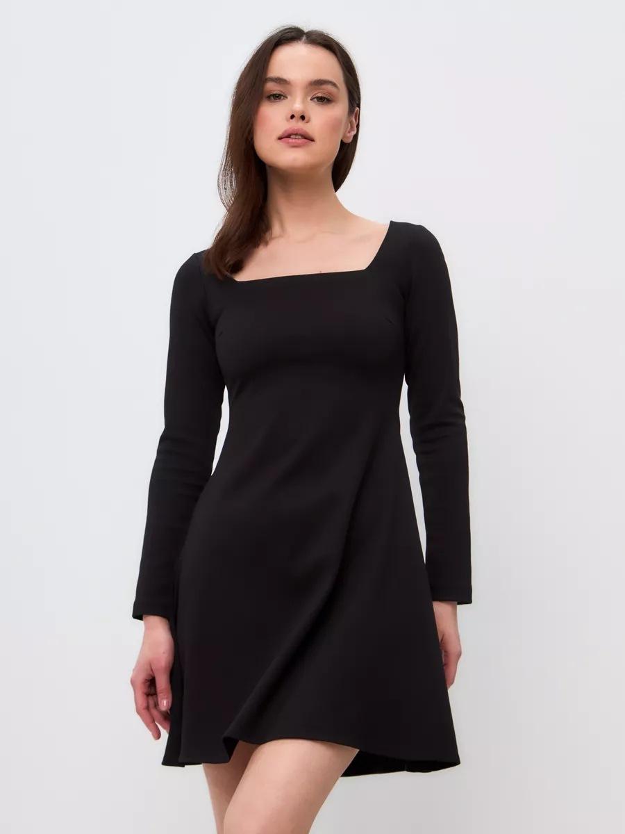 

Женские осенние однотонные повседневные трикотажные платья с круглым вырезом и длинными рукавами, присборенные на талии XXL