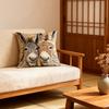 Laughing Donkeys Throw Pillow Cute Donkey Square Cushion with Removable Cover Farmhouse Decorative Cushion for Home Couch Sofa Bed Patio Car Decor