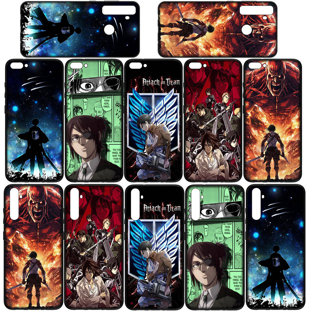 Case for I17 16 15 Xiaomi Poco F8 F7 F6 X7 X6 M8 C85 C75 C71 Redmi Note 14 13 12 11 Pro Max A3 A4 14C 13C 15C Eren Jaeger Anime Levi Attack On Titan