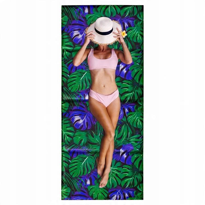 Mata Plażowa Na Plaże Kamieniste Gruba Duża Xxl Karimata Składana 180X75 Cm