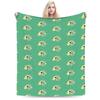 Anime Keroros Frog Blanket  Soft Graphic Plush Throw Blanket For Students Outdoor Flannel Bedspread Bed Cover