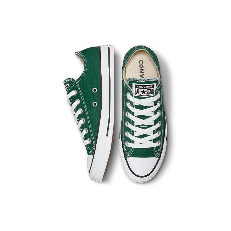 Converse Chuck Taylor All Star Lace-Up Comfortable Breathable Durable Low-Top Canvas Shoes Unisex sneaker Green A00789C