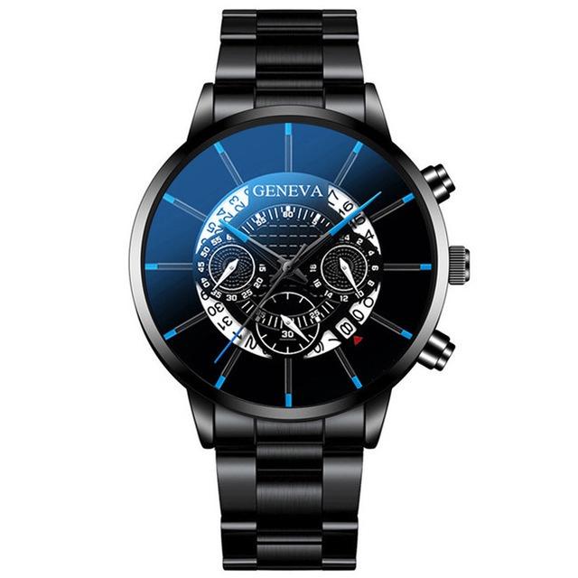 Trend Mens Fashion Watch Geneva Creative Calendar New Arrivals Alloy Steel Watch