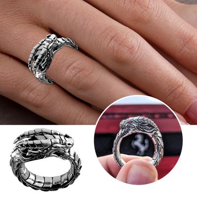 Hot-  Ring Ethnic Style Amulet- Ring Ring Dragon Peacock Diamond Ring Legend Ring Jewelry Birthday Gift Elegant Ladies Ring