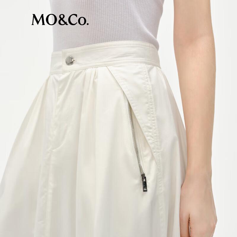 MO&Co. Women's High-Waist A-Line Midi Skirt