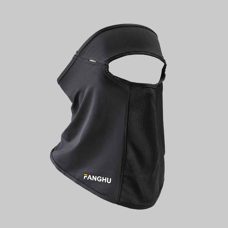 Facial Gini Summer Sports Cycling Scarves Mask Neck Protection Anti-uv  UPF50+ Ice Silk Sunscreen Mask Face Veil with Eyeglass Hole Solid Color