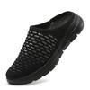 Women's Round Toe Slippers Light Breathable Flats Non-slip Soft Sole Casual Shoes Slip-on Mules for Walking Daily Wear