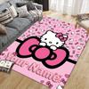Custom Name,3D Inflated Hello Kitty Home Sofa Decoration for Living Room & Bedroom, Non‑Slip Play Flannel Floor Mat for Game Room