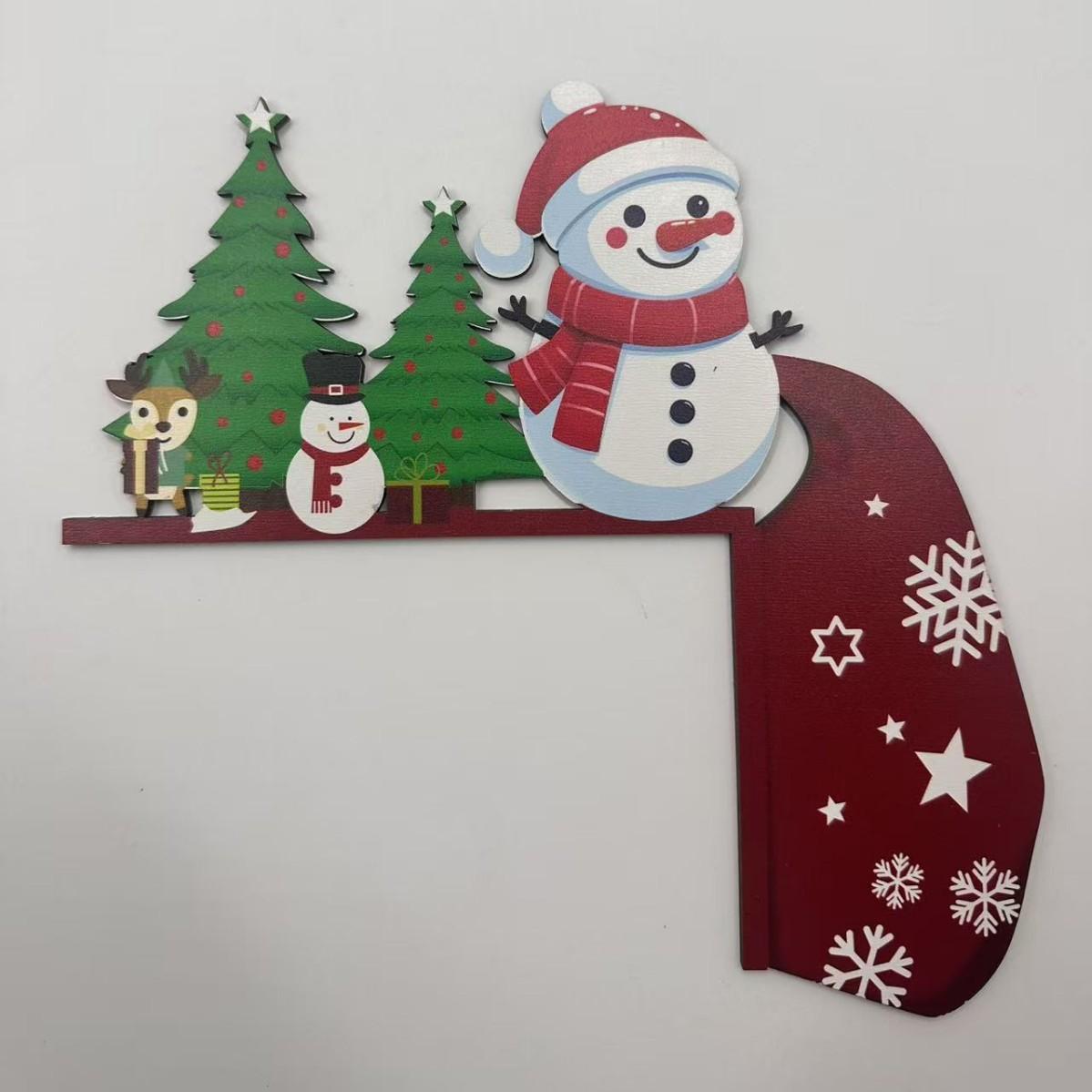 

Christmas Wooden Ornament Christmas Party Decoration Xmas Santa Claus Snowman Pendants Navidad Natal New Year Gift 2026