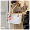 Women's Faux Leather Tote Bag Large Capacity Fashionable Shoulder Crossbody Bag Casual Office Handbag