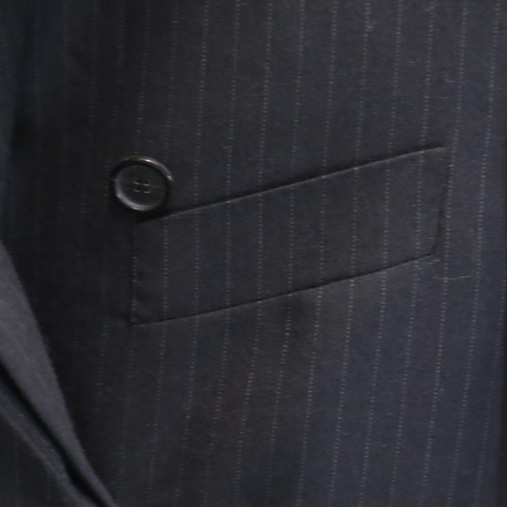 GUCCI Made in Italy Wool Blend Striped Pattern Jacket 38 black Women Used