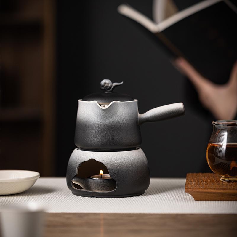 Japanese Ceramic Roasted Tea Stove Household Candle Heating Tea Warmer Waking Tea Perfumer Roasting Tea Warmer Side Pot Roasting