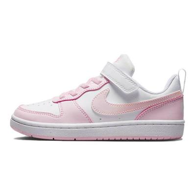 Tênis Infantil Court Borough Low Recraft PS Rosa Espuma Branco DV5457-105