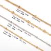 2Meters Stainless Steel Beaded Cable Link Clip Gold Beads Ball Chain DIY Anklet Necklaces Bracelet Jewelry Making Wholesale
