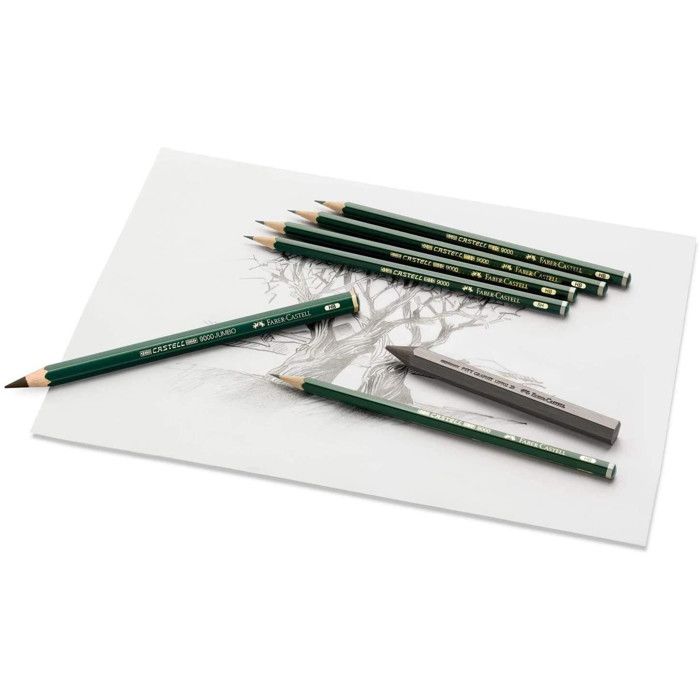 Faber-Castell CASTELL 9000 Crayon HB pack de 12