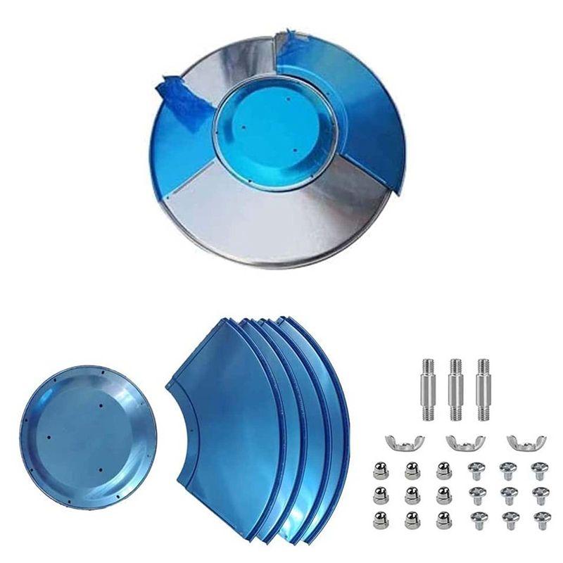 M-Modern-Patio Heater Shield Replacement Accessories, Top Shield Reflector Aluminum Winter Heater Shield Reflector For Outdoor