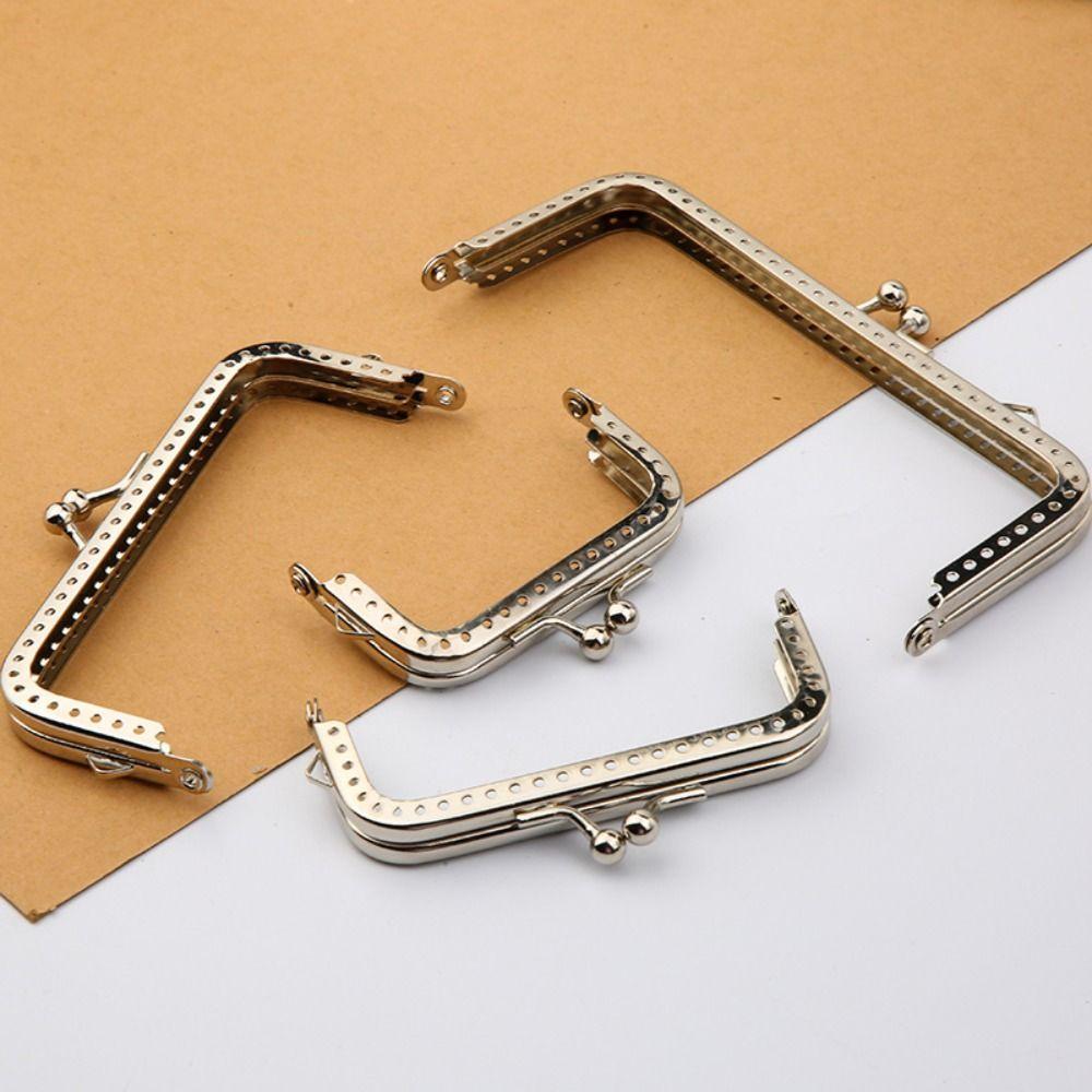 Square Wallet  Accessories Craft DIY Bags Parts Purse Clasp Purse Frame Kiss Clasp Closure Clutch