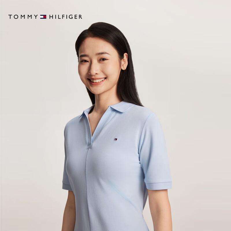 Tommy Hilfiger Women's Tencel Blend Polo Midi Dress