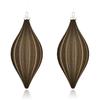 2pcs Shatterproof Velvet Christmas Cone Ball Pendant Xmas Tree Ornaments  Home New Year Decorations
