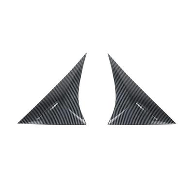 Harrier Rear Hatch Side Side Pillar Panel for Toyota Harrier 80 Series Carbon Fiber Style Mould, Garnish, Dress-Up 2022, ABS, 2-Piece, (Har17-Cf)