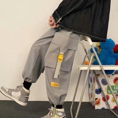 Ανδρικά παντελόνια Cargo Casual Hip Hop Hit Color Παντελόνια με πολλές τσέπες Streetwear Κορδέλες Techwear Sweatpants