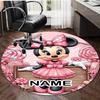 Personalized M-Minnie Round Chair Office Rug - Perfect for Mat, Office Chair & More - Ideal Gift for Birthdays and Holidays