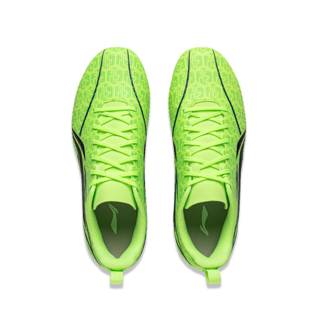 Li Ning Kids Soccer Low Top Shoes Kids sneaker Fluorescent-Vanilla-Green YKGV002-3