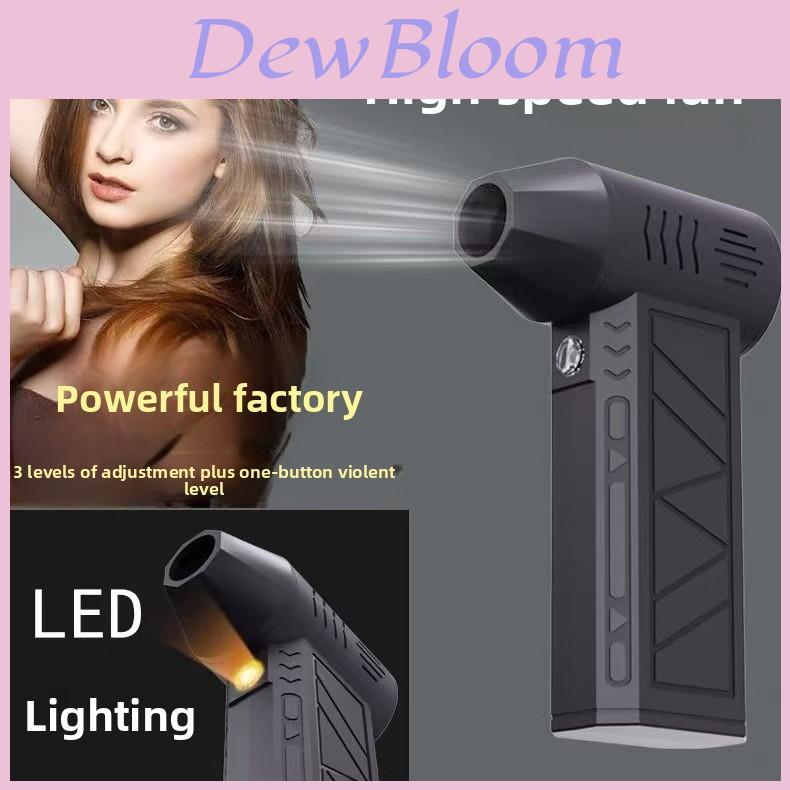 Usb Powered Handheld Turbo Fan With Dust Blower And Led Torch For Outdoor And Home Use