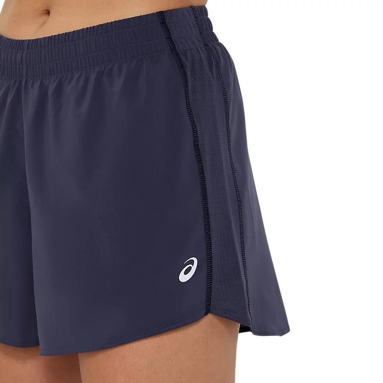 Asics SS25 Lightweight Simple Comfortable Breathable Lace-Up Sports Shorts Women shorts Deep-Blue 2012D234-500