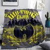 1 Pieza Manta de Franela con Estampado Wu-Tang Clan, Alta Calidad Para Todas las Estaciones, Decoración del Hogar, Calidez y Comodidad, Perfecta para Regalos de Navidad