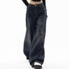 Vintage Women Wide Leg Jeans Harajuku Baggy Denim Trousers Oversized Grunge Streetwear Autumn Pants