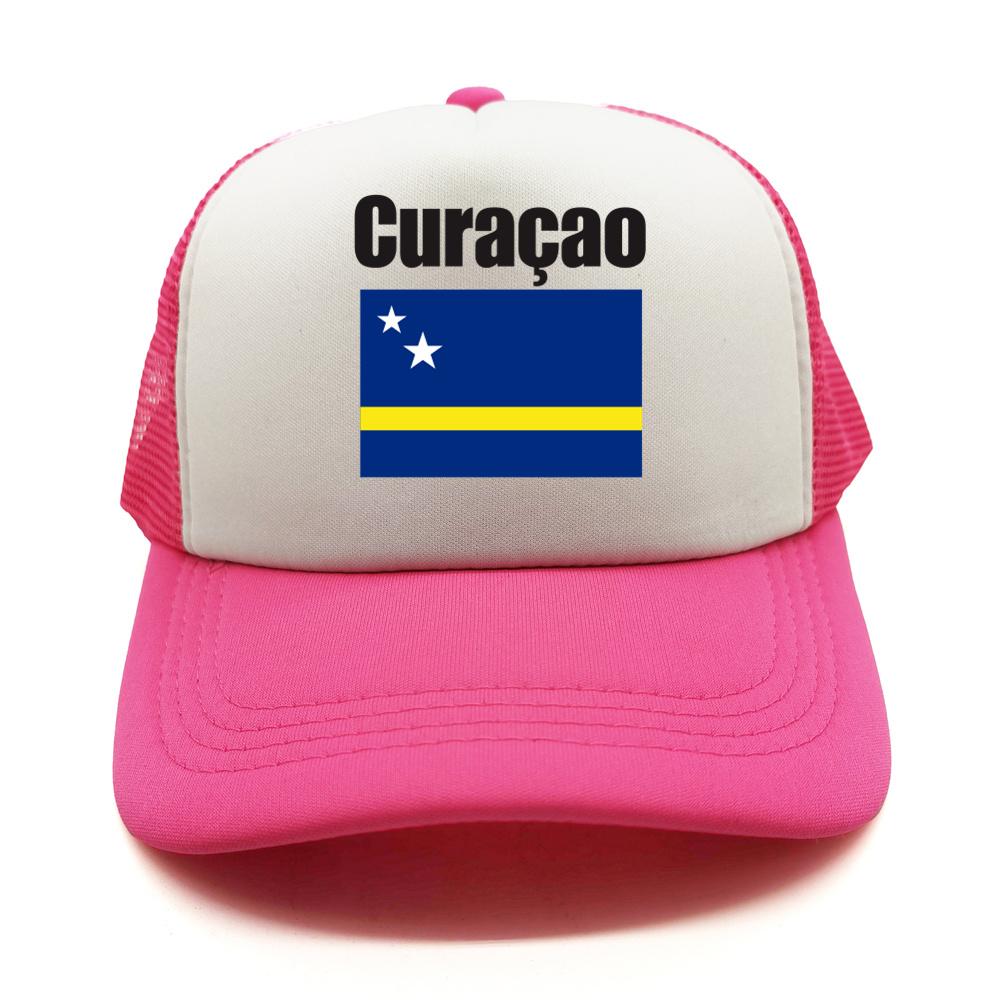 Curaao Flag Trucker Hat Summer Unisex Cool Hat Country Fans Baseball Caps New Outdoor Mesh Net Dad Gift Snapback Caps