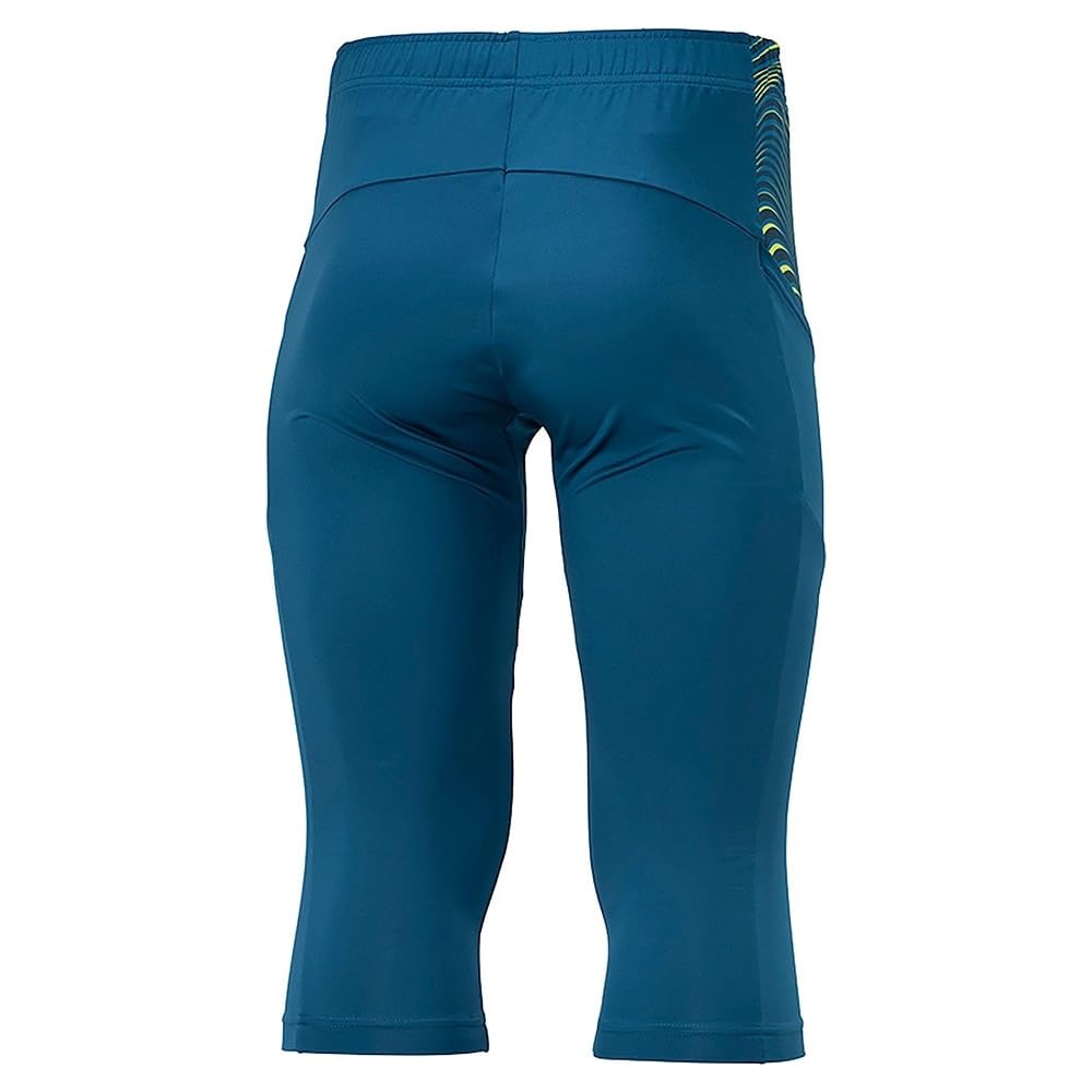Soccer Training Pants, 3/4 Length, Slim Fit, Unisex, P2MDB037, Deep Emerald, Size L