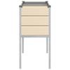 Ivory Plant Pot 100 X 45 X 90 Cm Galvanized Steel