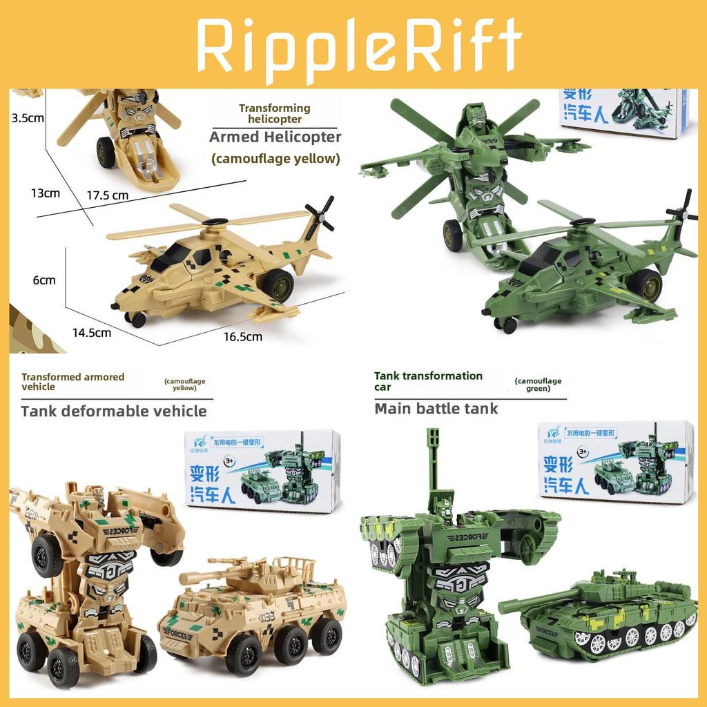 Deformable Kids Airplane Army Vehicle Toy Model For Creative Play Learning And