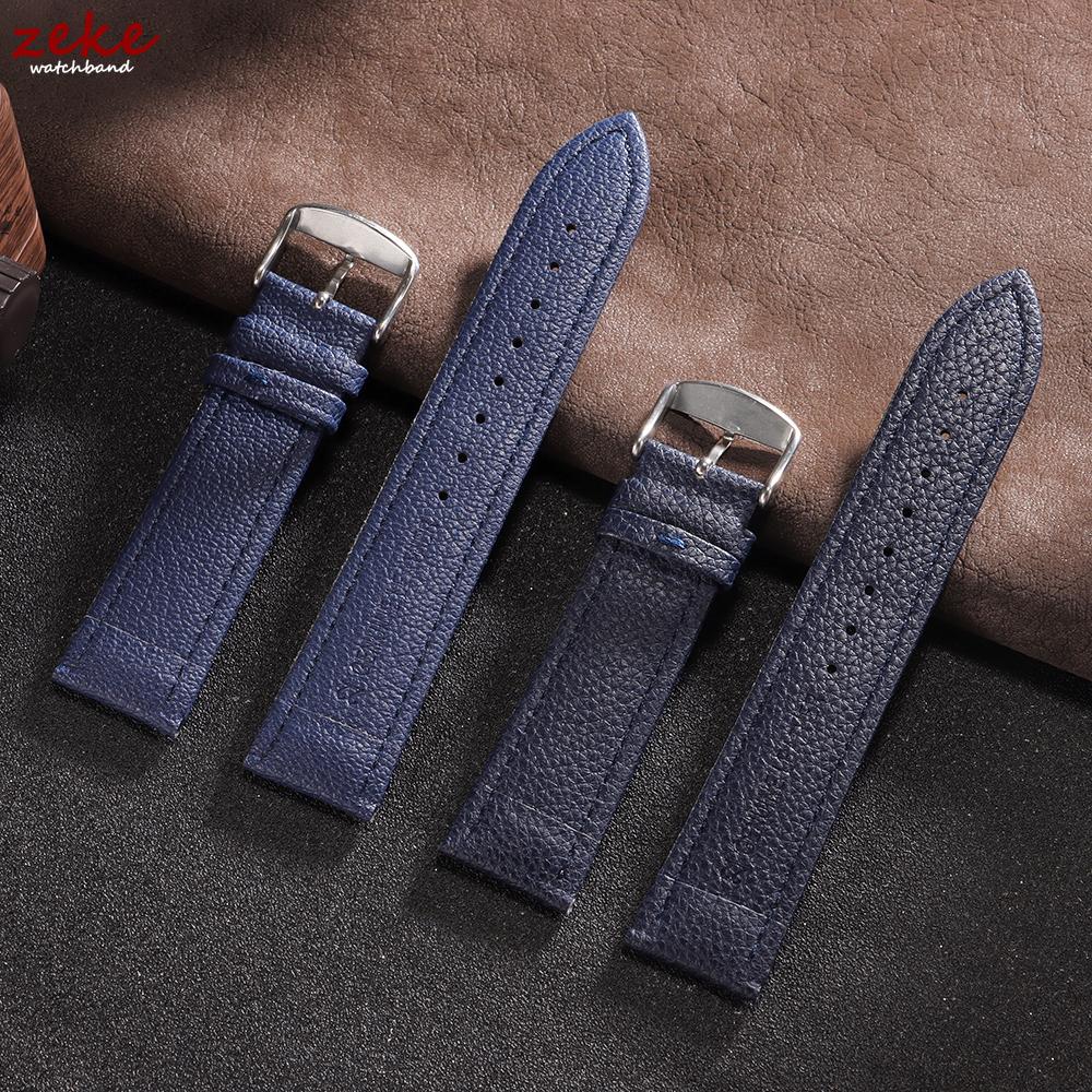 Universal Leather Watch Band 12mm 14mm 16mm 18mm 20mm 22mm Watch Straps Women & Men Thin Smooth Bracelets Soft Comfortable Belt