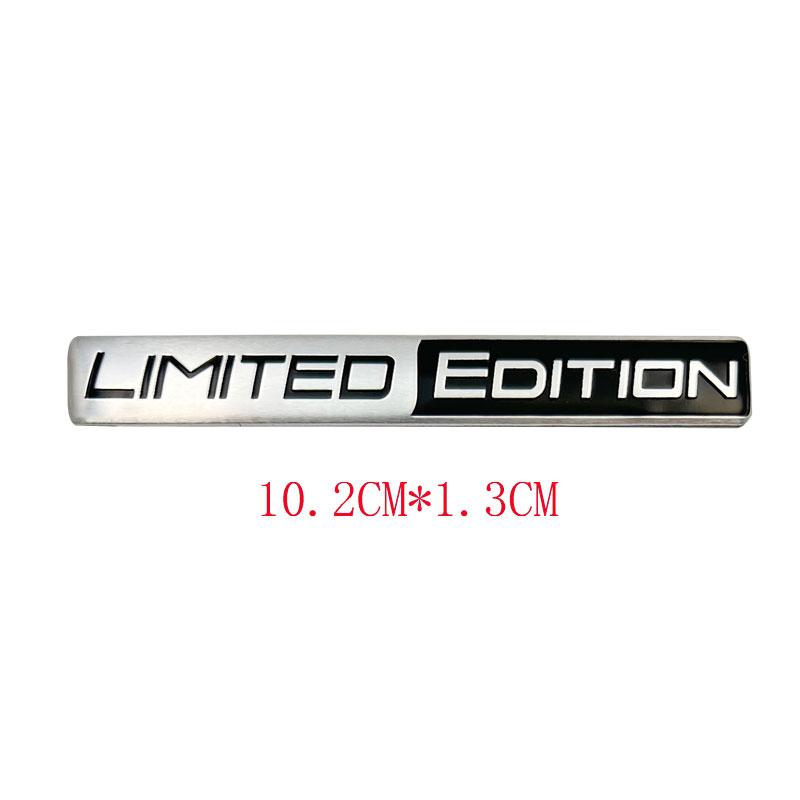 3D Aluminium SCHWARZE EDITION Emblem LIMITIERTE EDITION Abzeichen Autoaufkleber Aufkleber Für Motorrad Auto Auto Innen- und Außenaufkleber