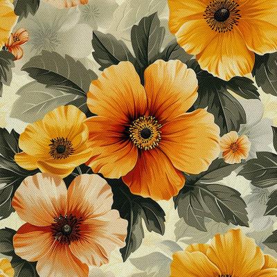 Outdoor Dekostoffe Oxford - Motiv Blumen I Dx5245