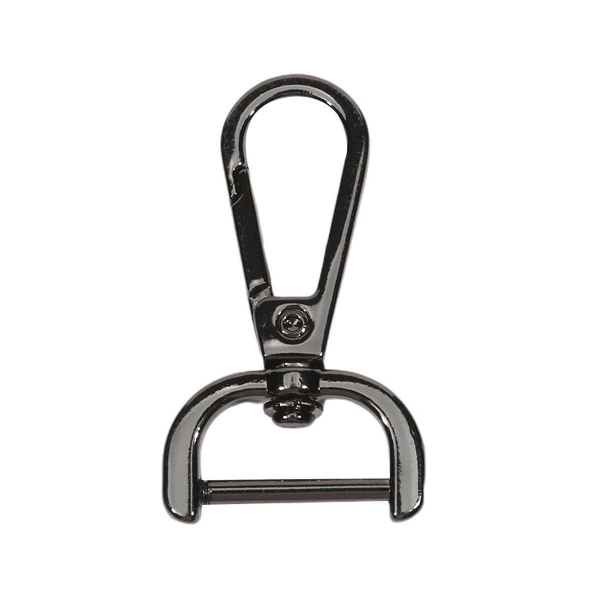 

1 шт. Съемные карабины из цинкового сплава для ремня, брелок, стропа, поводок для питомца, крючки для кожевенного дела, триггерные зажимы, 4 размера 2cm чёрный