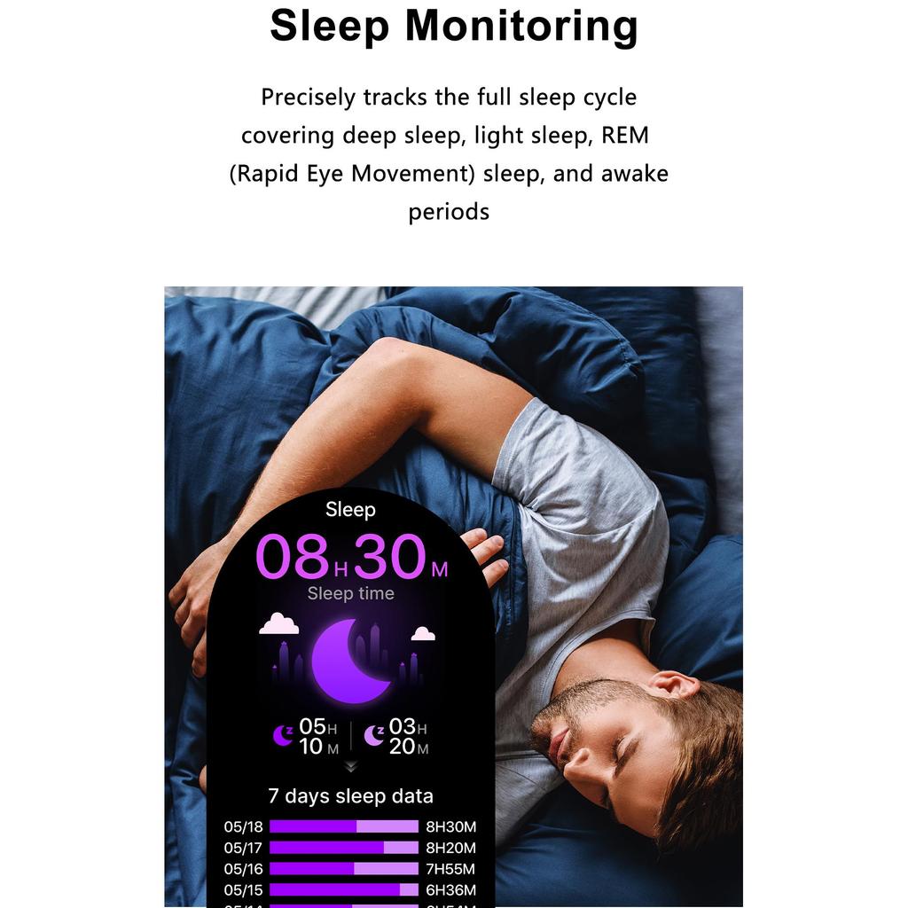 Smartwatch for outdoor sports, Bluetooth calling, compass, men's