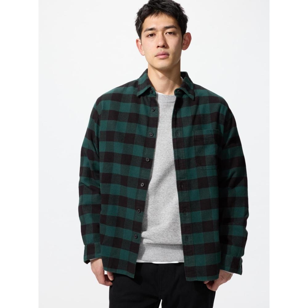 Uniqlo Flannel Check Shirt  LonG Sleeve  G