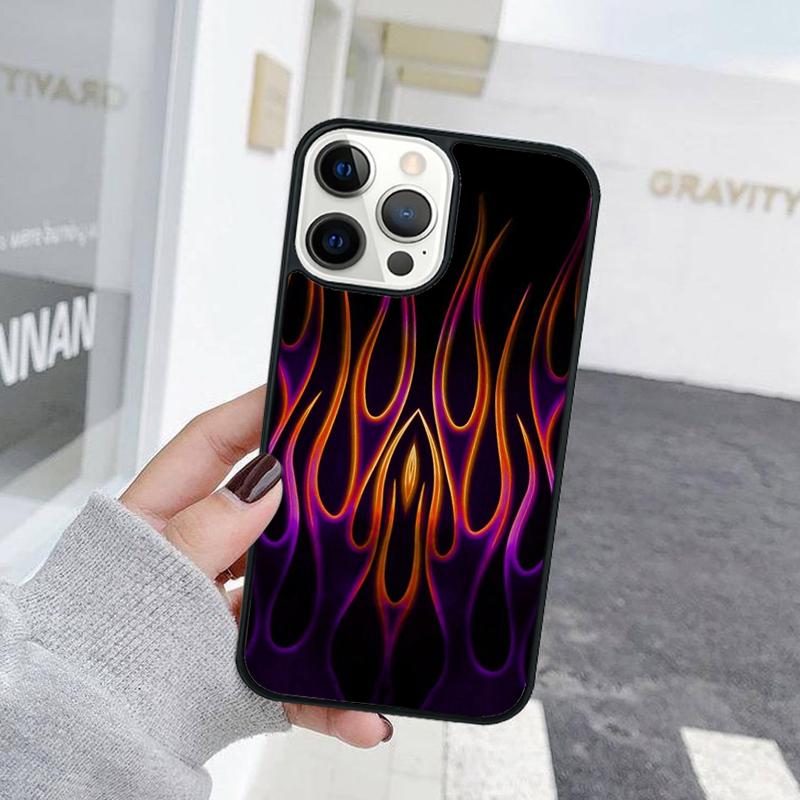 Fashion Flame Pattern Phone Case For iPhone 17 Air 15 16 Cover  11 13 14 Pro Max 12 Plus Max Fundas