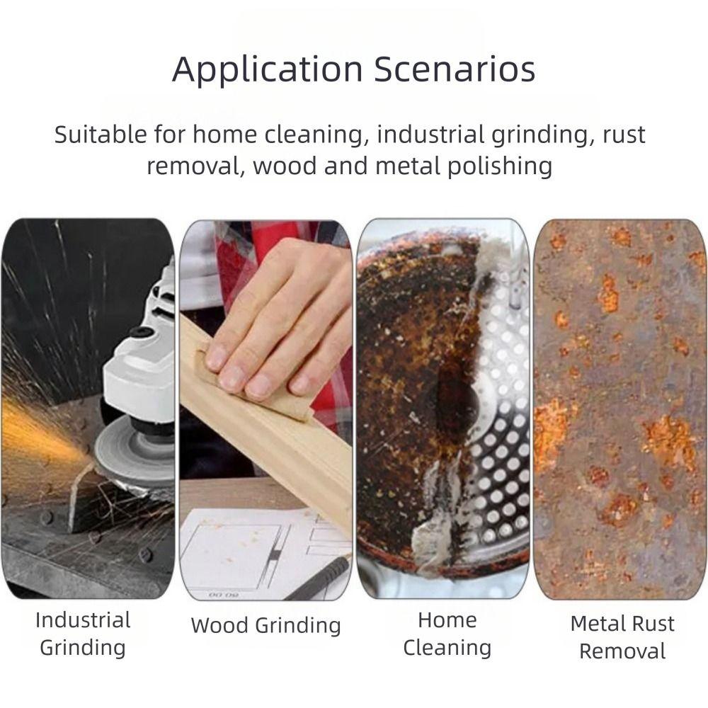 Soft 60-320 Grit Abrasive Sponge Wet Dry Dual-use Reusable Foam Sanding Sponge Polishing Grinding Sanding Pads Metal