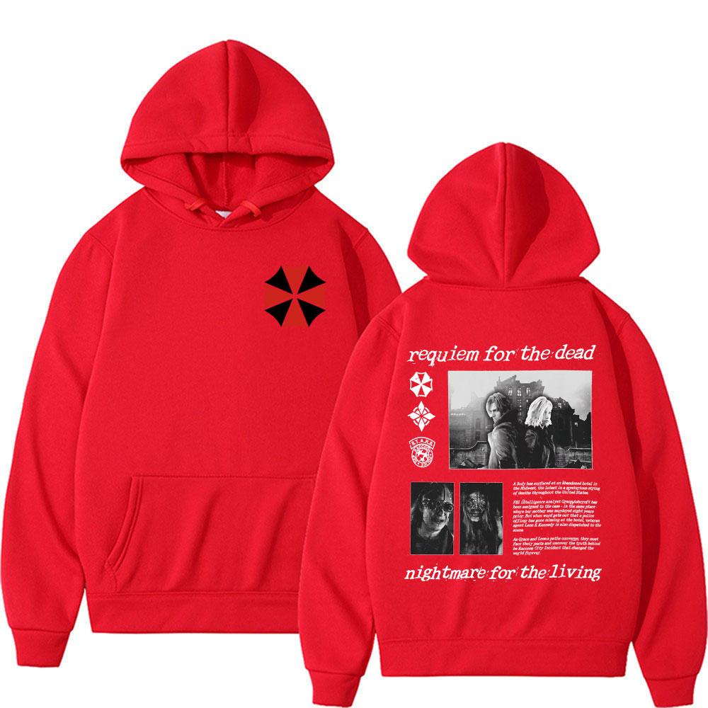 Limited Resident Evil 9 Requiem Violence Aesthetic Sweatshirt Men Women Harajuku Cool Gothic Hooded Oversized Hoodie