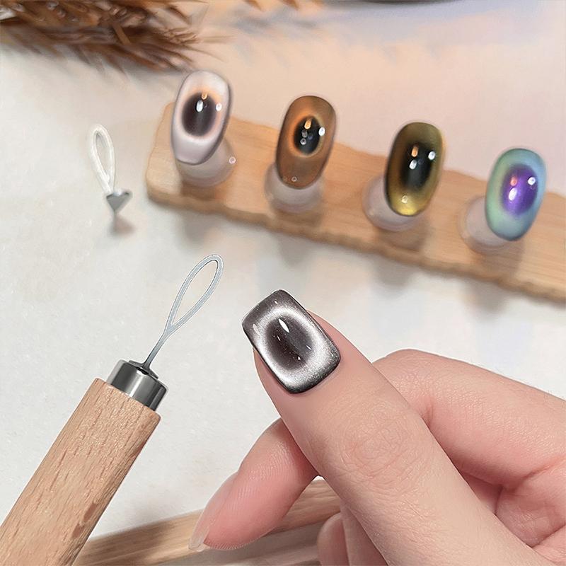 Black Hole Cat Eye Design Magnetic Nail Art Tool For Hollow Cat Eye Olive-Shaped Magnetic Auxiliary Tool Diy Salon Manicure