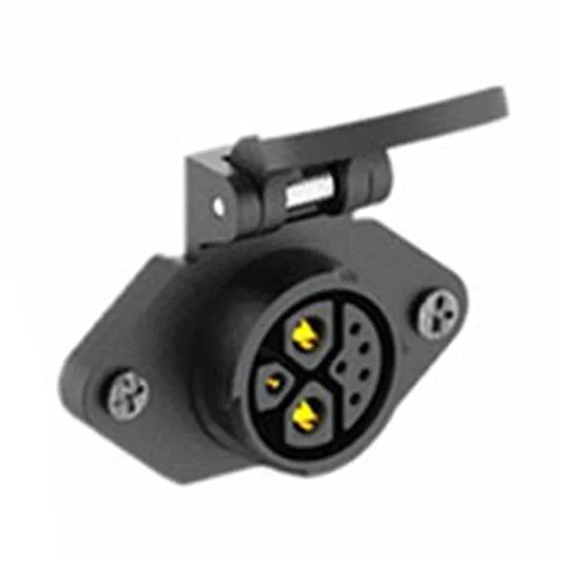 50A 2+1+5 Lithium-Batterie-Steckverbinder Wasserdicht IP67 M23 Stecker Buchse Neue Energie Elektromotorrad Ladeanschluss Kabel