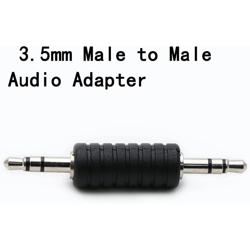 3-Pack 3.5mm Jack To 3.5mm Audio Male Adapter Connectors