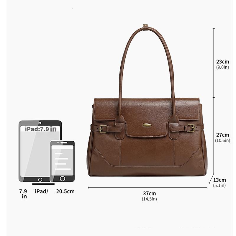 Top da Donna Borsa Sottobraccio in Vera Pelle Borse a Mano di Lusso da Donna in Vera Pelle Borse Tote da Pendolarismo ad Alta Capacità