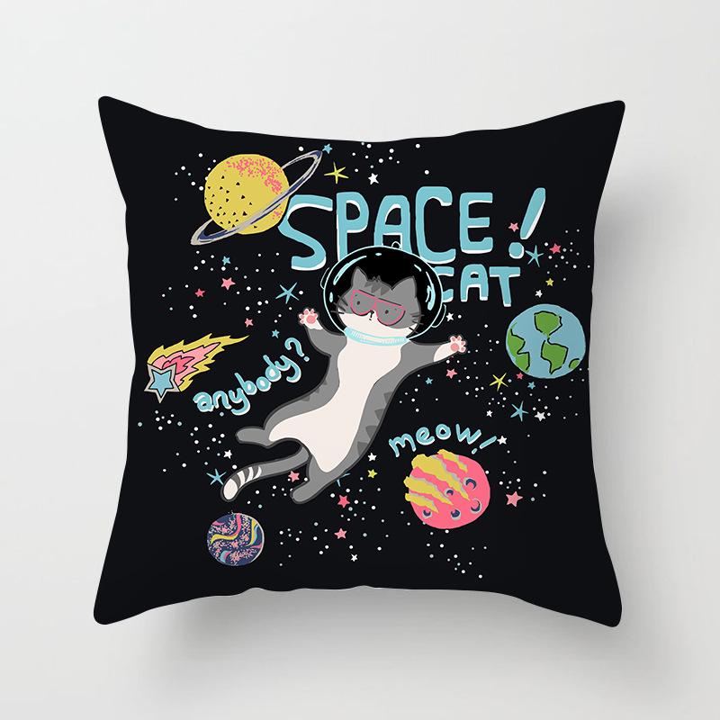New Hand-painted Starry Sky Universe Printed Pillow Cover Home Sofa Pillow Car Cushion Back Cover