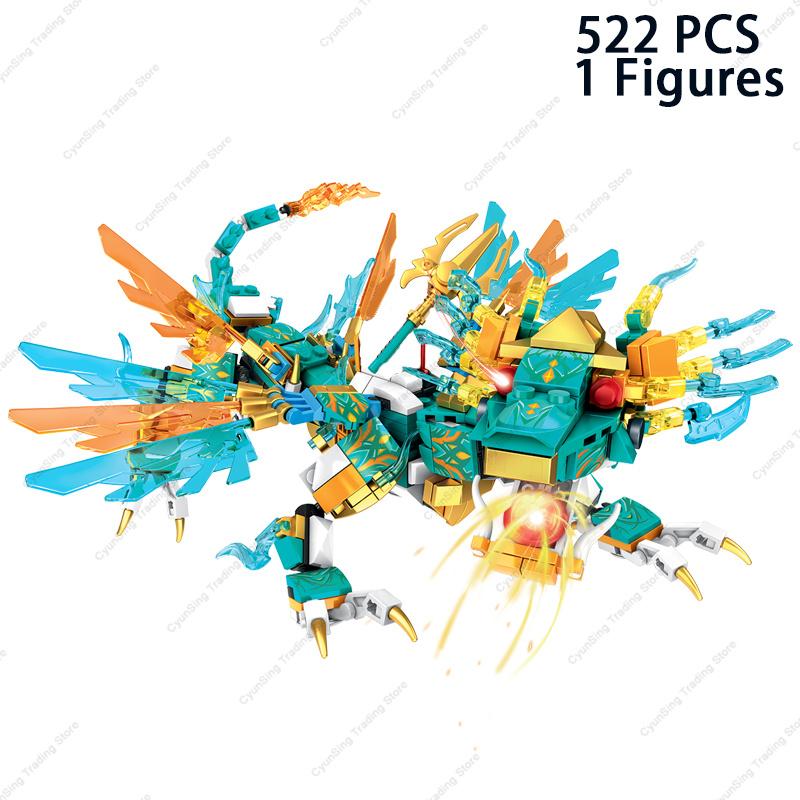 New Ninja Fire Jungle Dragon Classic Anime Model Kai Smith Lloyd Action Figure Building Blocks Sets Bricks DIY Kids Toys Gifts